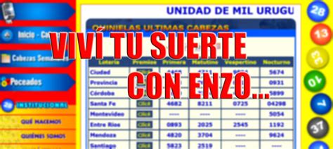 vivi tu suerte con enzo loto plus|Jugando Online Quiniela y Loterías de Hoy